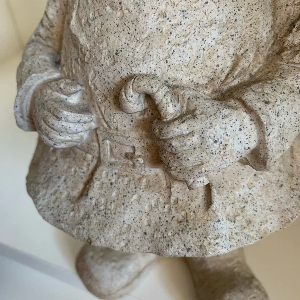 Vintage Elf stone garden gnome 2.5 pounds